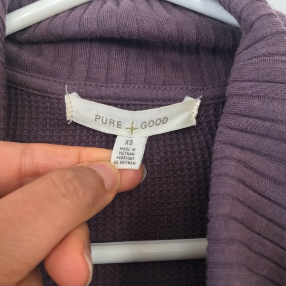 Anthropologie Pure + Good Purple Turtleneck - Picture 2 of 6